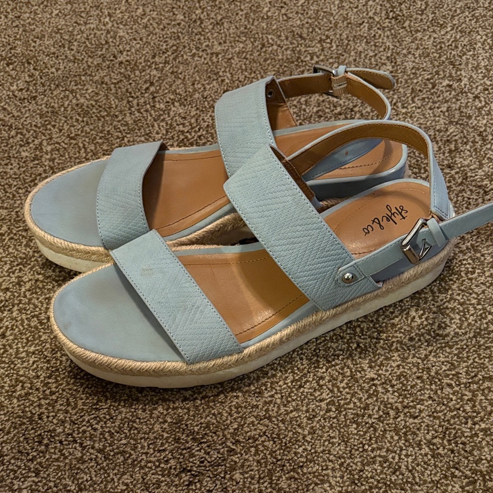 Stylish Blue Espadrille Sandals